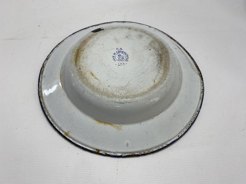 OSMANLI DÖNEMİ AY YILDIZLI EMAYE TABAK 