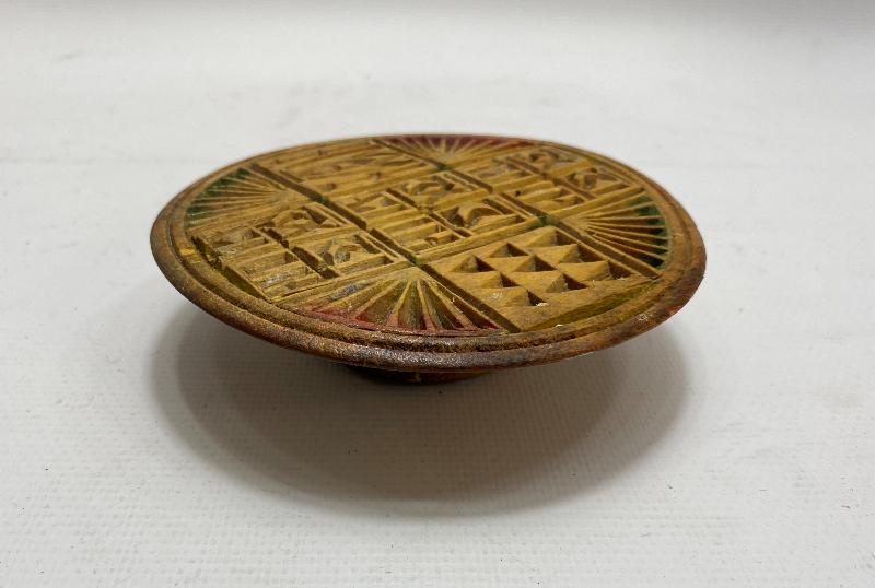 OSMANLI DÖNEMİ RUM İŞİ AHŞAP EKMEK MÜHÜRÜ