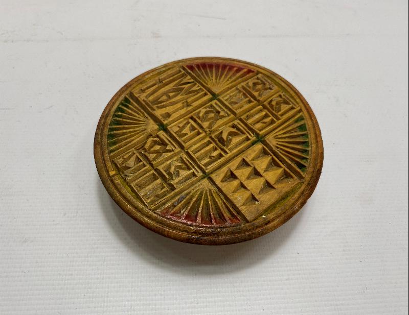 OSMANLI DÖNEMİ RUM İŞİ AHŞAP EKMEK MÜHÜRÜ