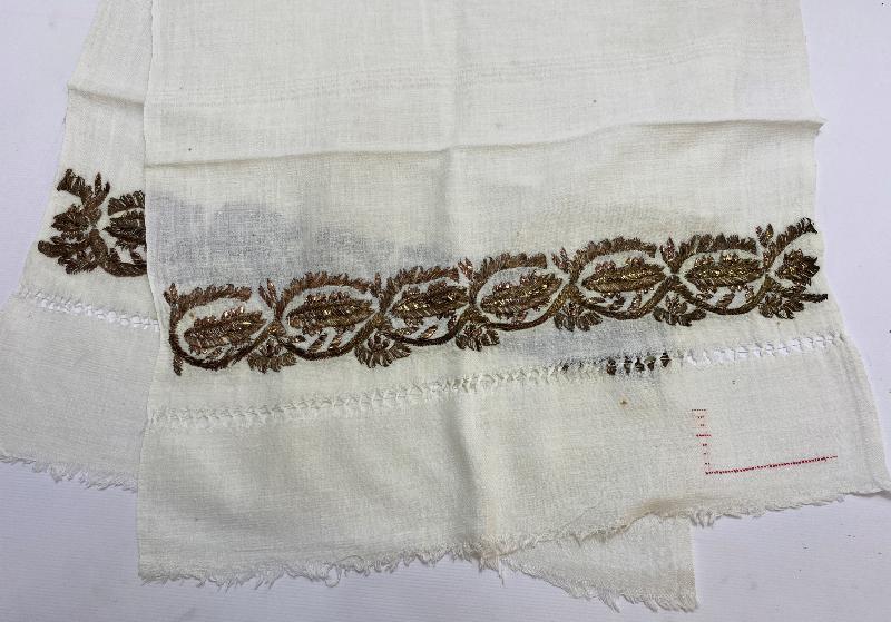 OSMANLI DÖNEMİ SÜLEYMANİYE İŞİ TEL KIRMA İŞLEMELİ YAĞLIK 