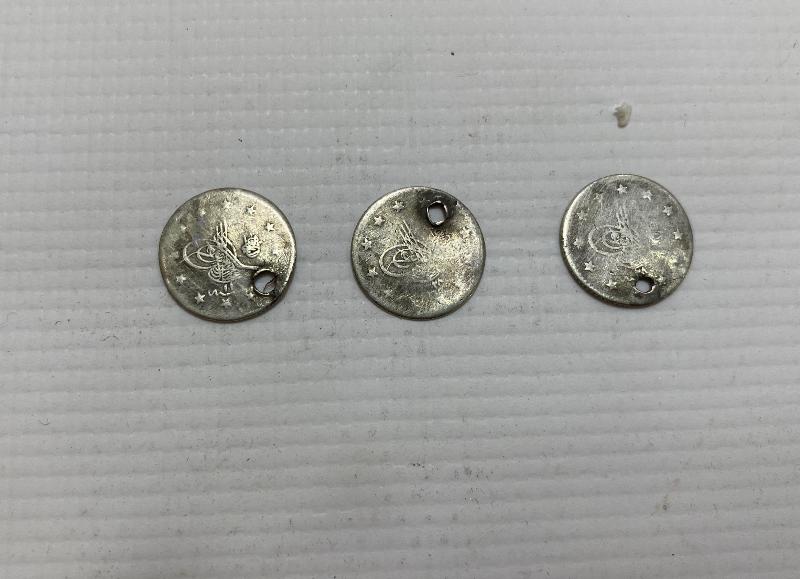 SULTAN ABDÜLHAMİD DÖNEMİ 3 ADET 1 KURUŞ GÜMÜŞ PARA