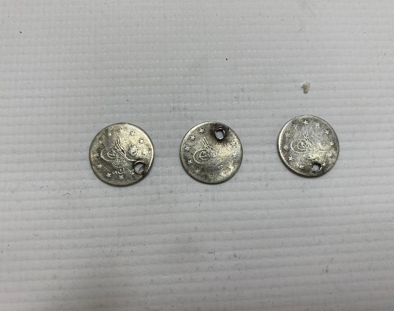 SULTAN ABDÜLHAMİD DÖNEMİ 3 ADET 1 KURUŞ GÜMÜŞ PARA