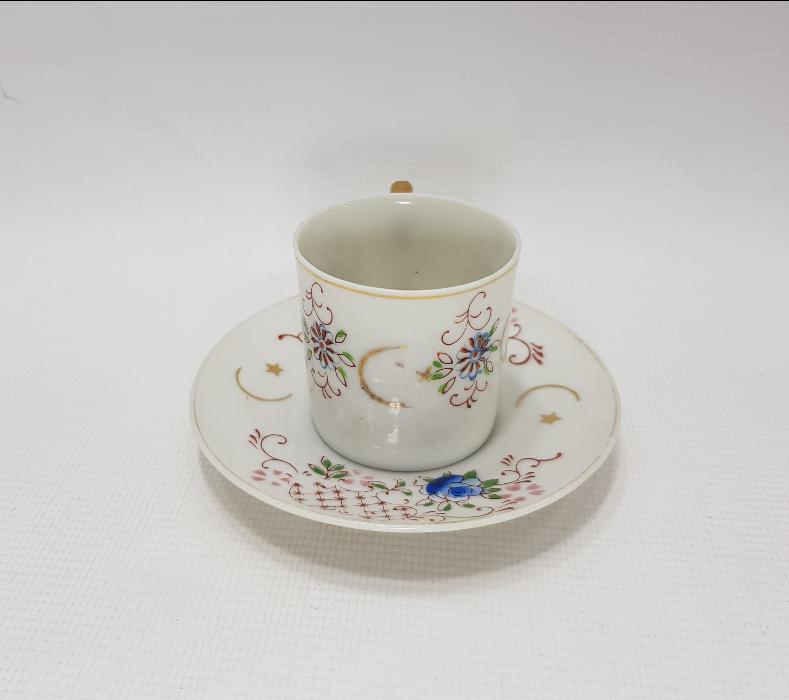 OSMANLI DÖNEMİ AY YILDIZLI PORSELEN KAHVE FİNCANI