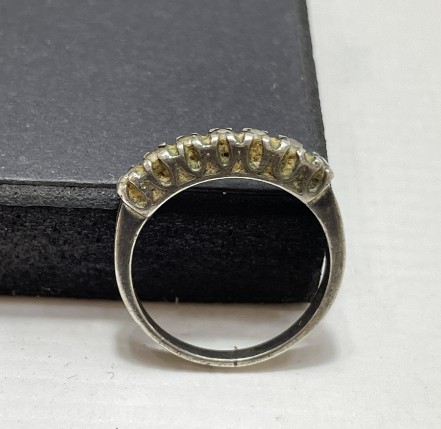 7 TAŞ ANTİKA PIRLANTA YÜZÜK