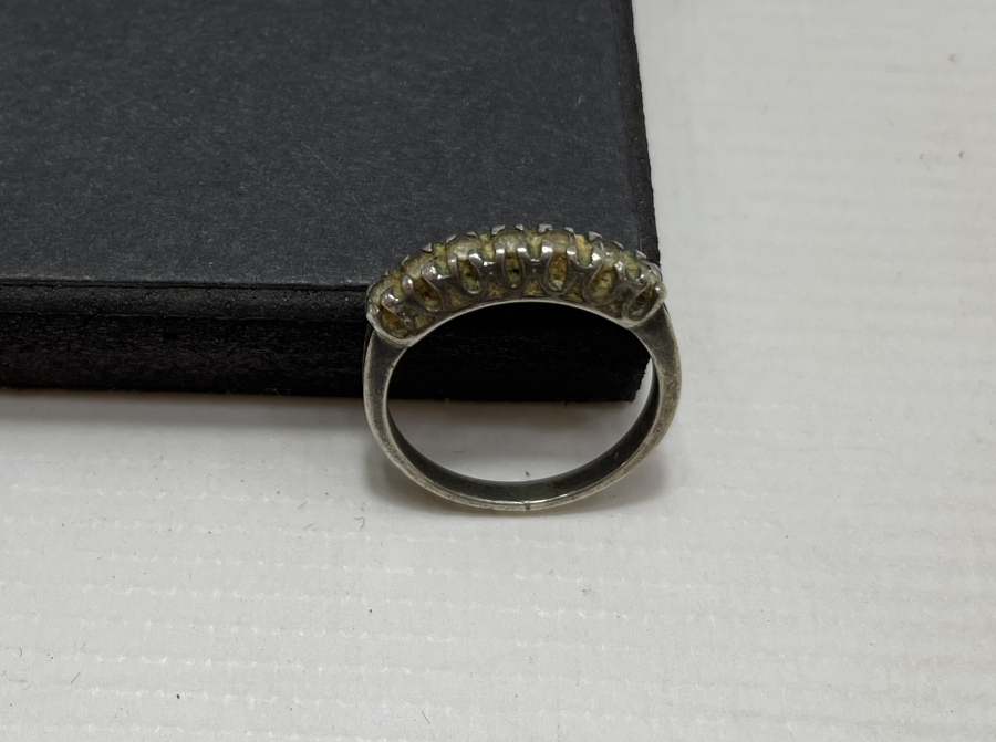 7 TAŞ ANTİKA PIRLANTA YÜZÜK