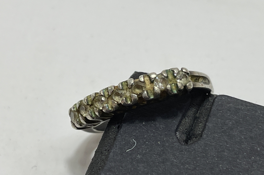 7 TAŞ ANTİKA PIRLANTA YÜZÜK