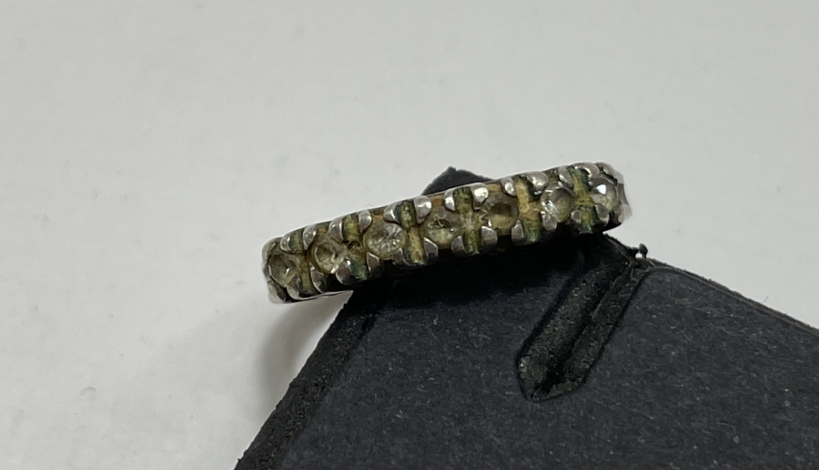 7 TAŞ ANTİKA PIRLANTA YÜZÜK