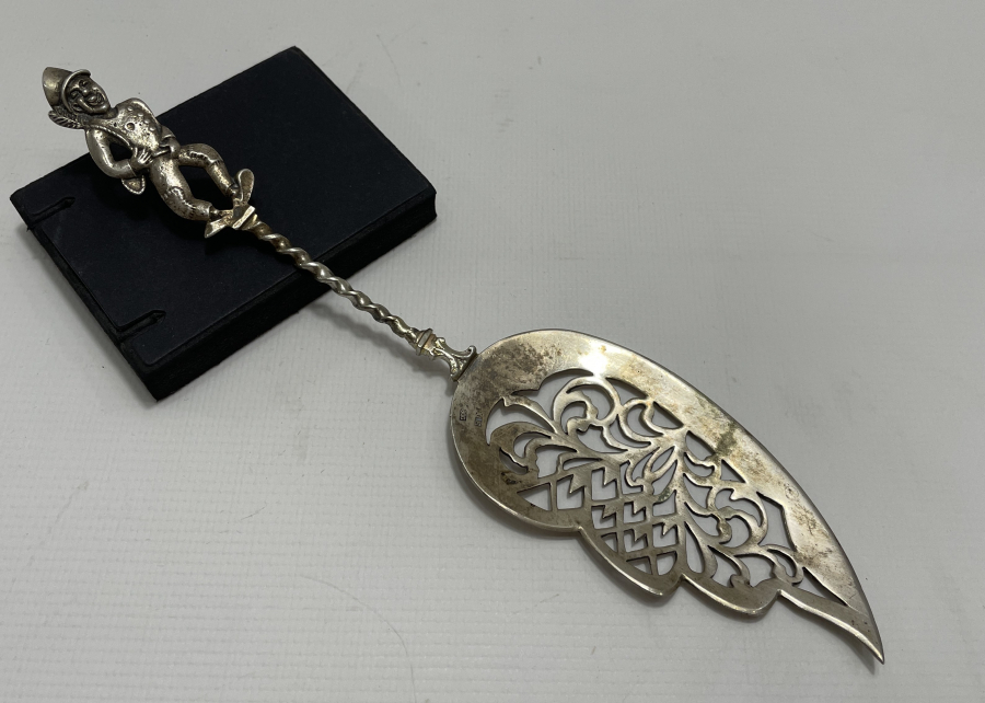 ANTİKA GÜMÜŞ PASTA SPATULASI