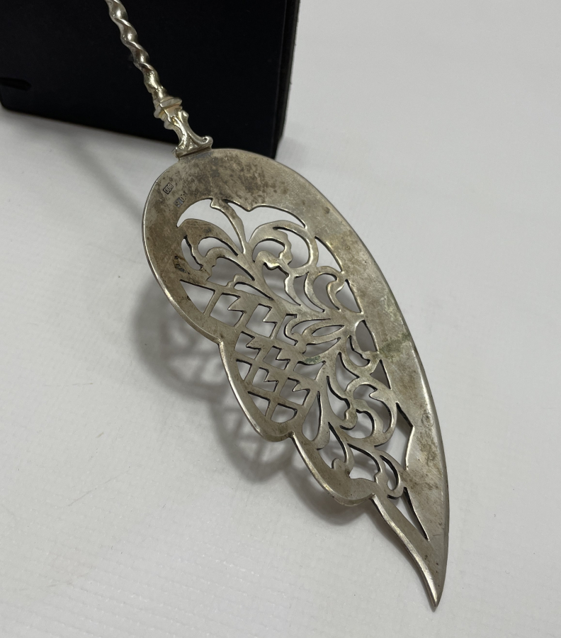 ANTİKA GÜMÜŞ PASTA SPATULASI