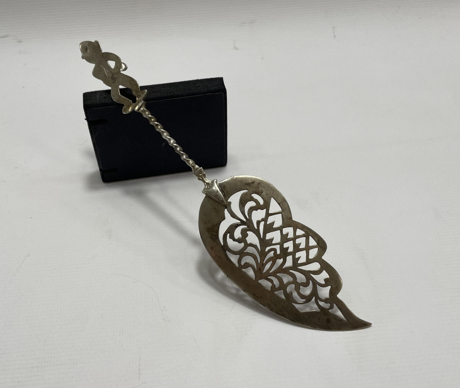 ANTİKA GÜMÜŞ PASTA SPATULASI