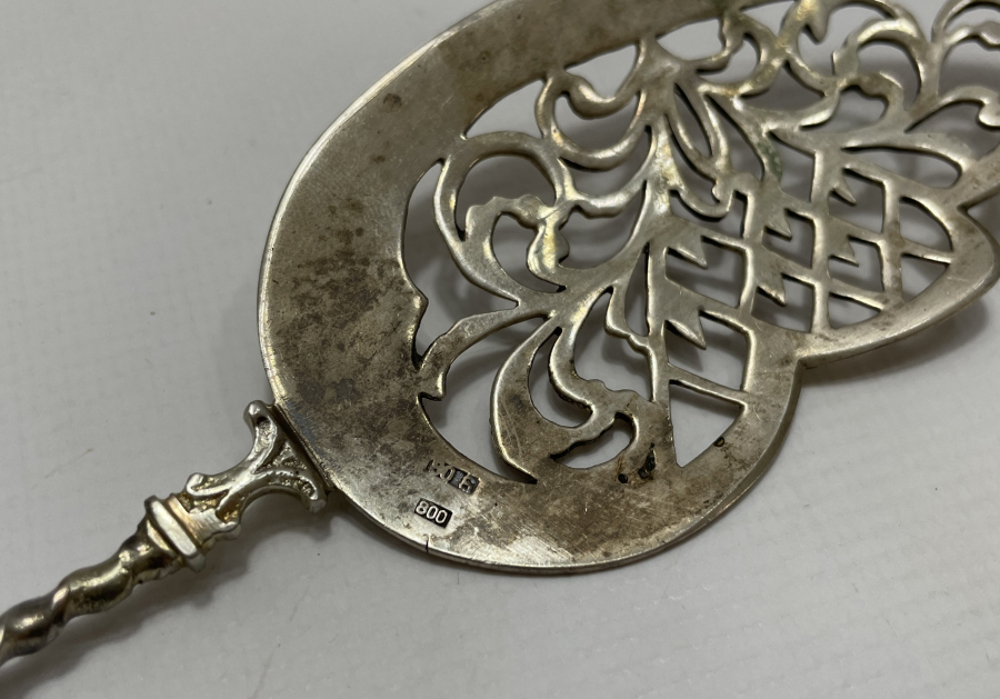 ANTİKA GÜMÜŞ PASTA SPATULASI