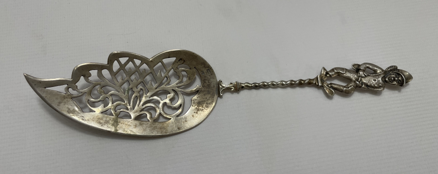 ANTİKA GÜMÜŞ PASTA SPATULASI