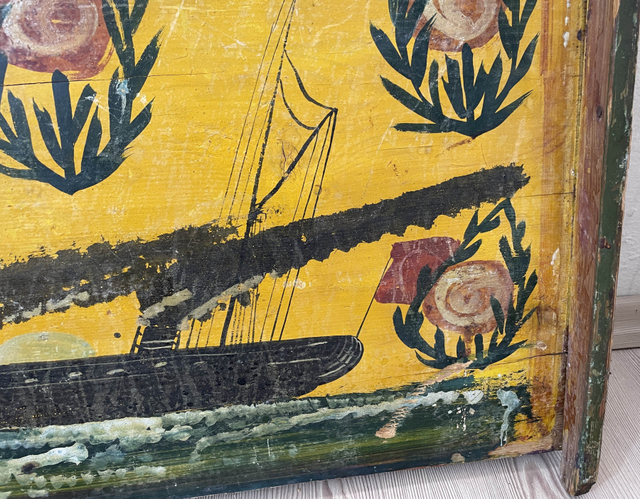 OSMANLI DÖNEMİ GEMİLİ SANDIK KAPAĞI