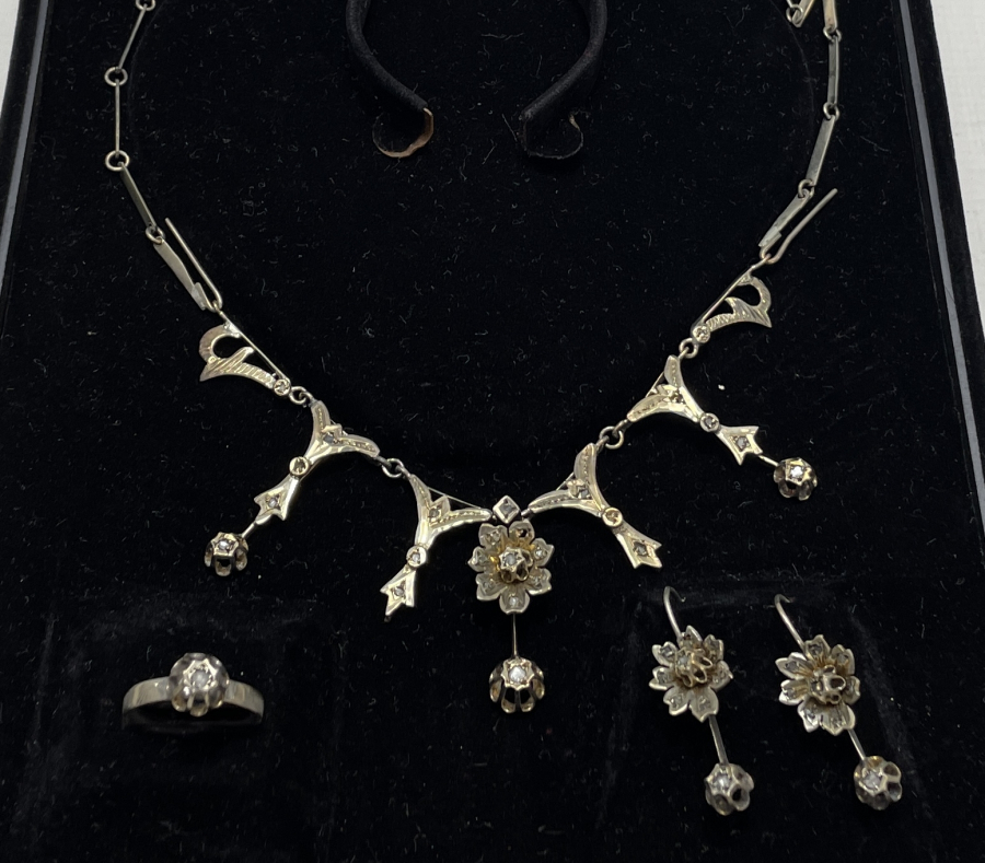 OSMANLI DÖNEMİ ELMASLI GERDANLIK TAKIMI