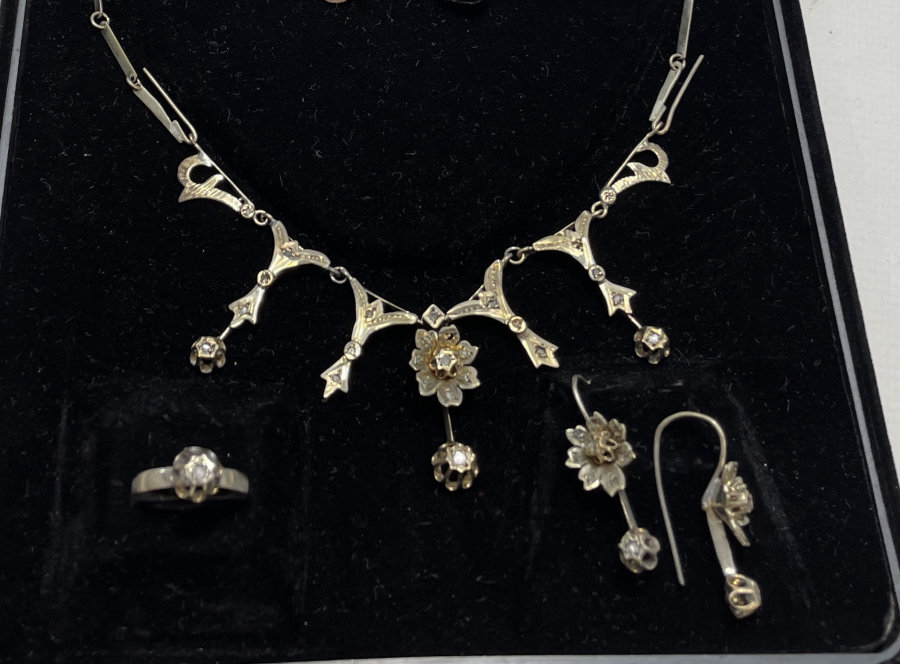 OSMANLI DÖNEMİ ELMASLI GERDANLIK TAKIMI