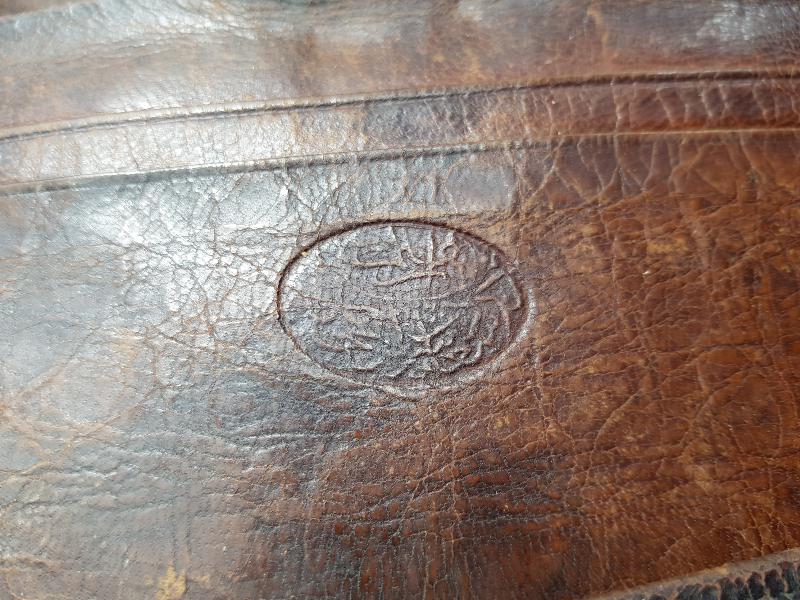 KURTULUŞ SAVAŞI DÖNEMİ OSMANLICA YAZILI SUBAY İŞİ DERİ CÜZDAN