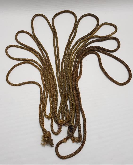 OSMANLI DÖNEMİ ALTIN SIRMA İŞÇİLİKLİ SUBAY KORDONU LOTU