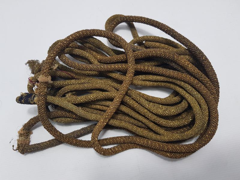 OSMANLI DÖNEMİ ALTIN SIRMA İŞÇİLİKLİ SUBAY KORDONU LOTU