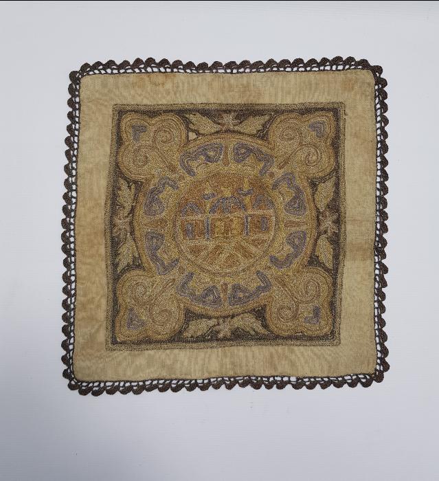 OSMANLI DÖNEMİ AYASOFYA CAMİİ RESİMLİ SUZENİ ÖRTÜ 