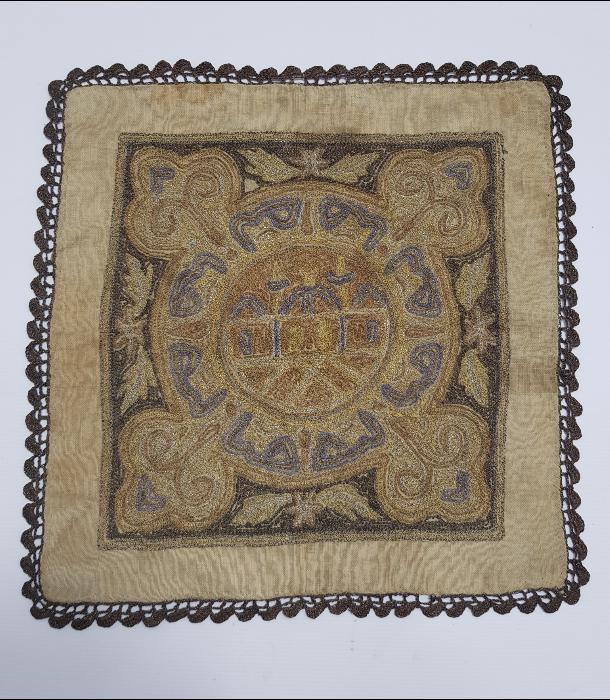 OSMANLI DÖNEMİ AYASOFYA CAMİİ RESİMLİ SUZENİ ÖRTÜ 