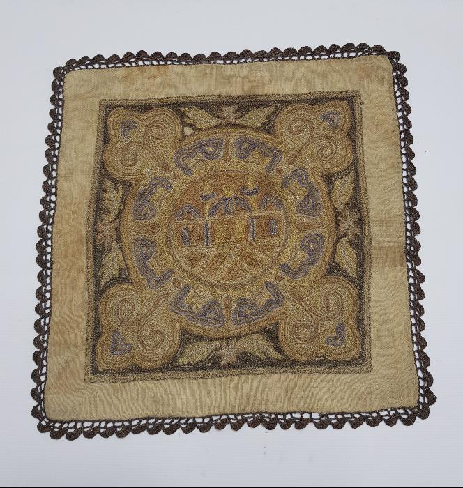 OSMANLI DÖNEMİ AYASOFYA CAMİİ RESİMLİ SUZENİ ÖRTÜ 