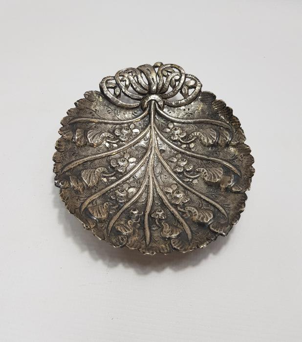 OSMANLI TUĞRALI VE SAH DAMGALI GÜMÜŞ İKRAMLIK 