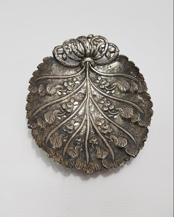 OSMANLI TUĞRALI VE SAH DAMGALI GÜMÜŞ İKRAMLIK 