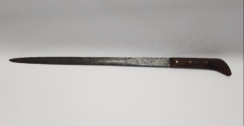 OSMANLICA ALLAH BİZİMLEDİR YAZILI TOPÇU MEÇİNDEN YAPILMIŞ KAMA