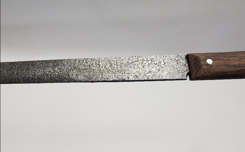 OSMANLICA ALLAH BİZİMLEDİR YAZILI TOPÇU MEÇİNDEN YAPILMIŞ KAMA