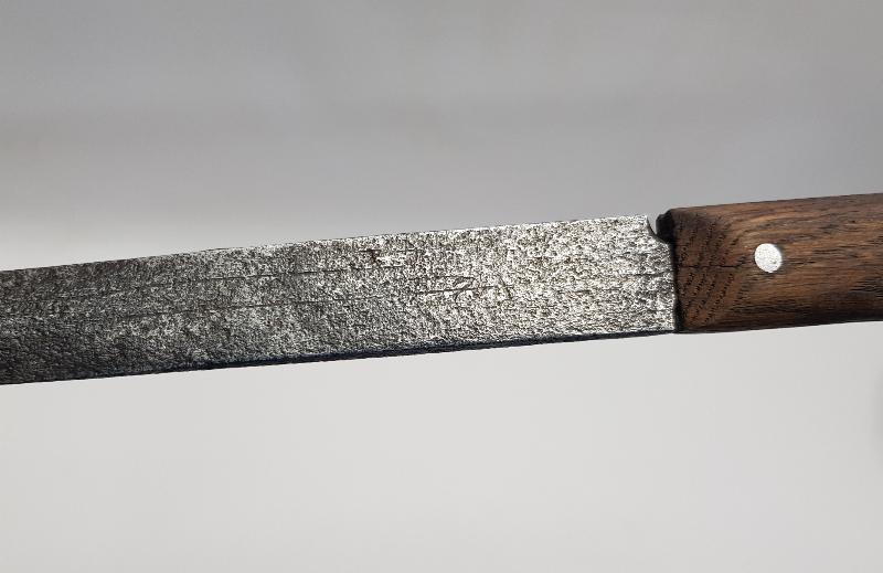 OSMANLICA ALLAH BİZİMLEDİR YAZILI TOPÇU MEÇİNDEN YAPILMIŞ KAMA