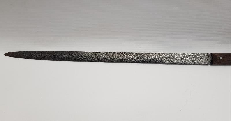 OSMANLICA ALLAH BİZİMLEDİR YAZILI TOPÇU MEÇİNDEN YAPILMIŞ KAMA