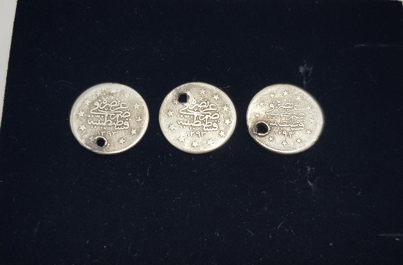 SULTAN ABDÜLHAMİD DÖNEMİ 3 ADET 1 KURUŞ GÜMÜŞ PARA