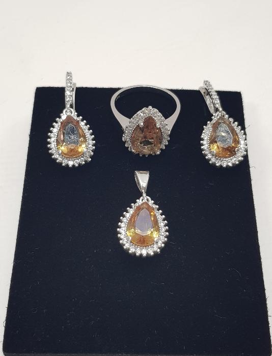 ZULTANİT TAŞLI GÜMÜŞ TAKI SETİ 