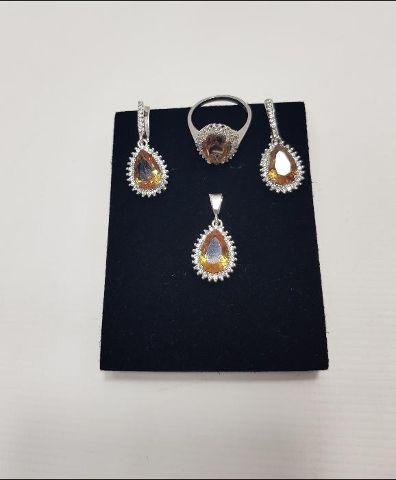ZULTANİT TAŞLI GÜMÜŞ TAKI SETİ 