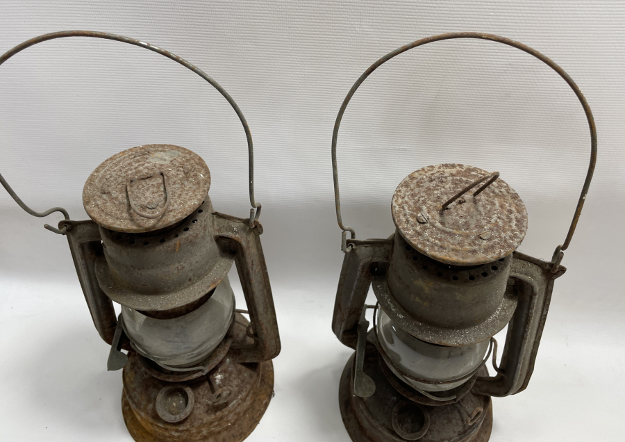 2 ADET ANTİKA MADENCİ FENERİ - GEMİCİ FENERİ