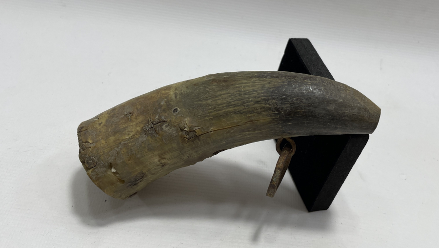 OSMANLI DÖNEMİ BOYNUZ BARUTLUK