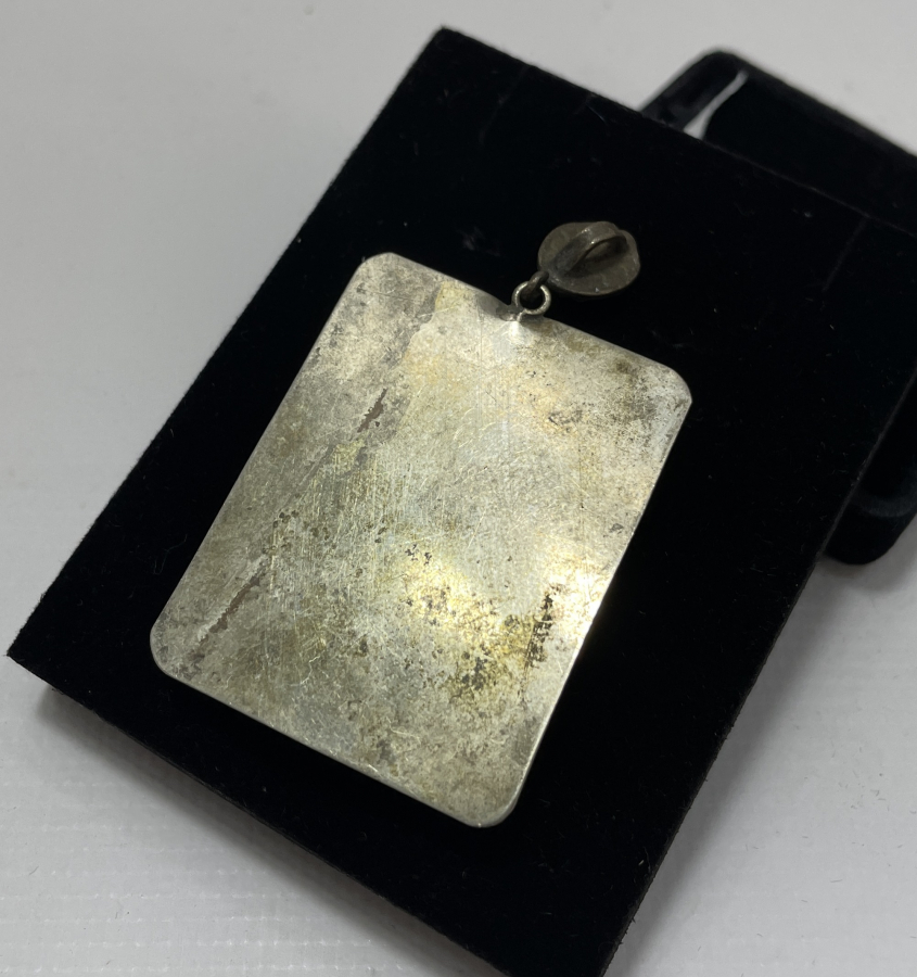 AKİK TAŞLI BÜYÜK BOY GÜMÜŞ KOLYE