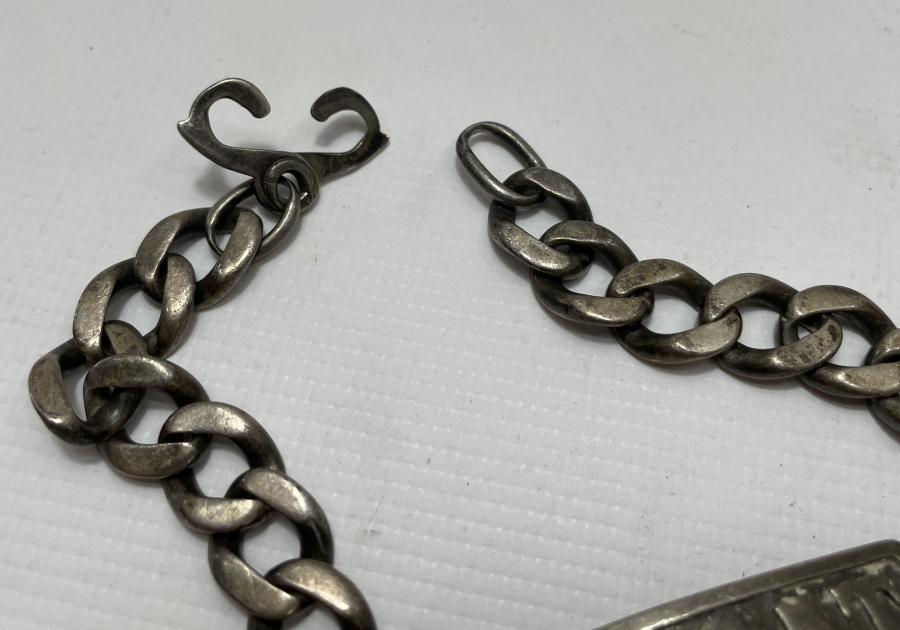 ÜZERİ MURAT YAZILI GÜMÜŞ BİLEKLİK