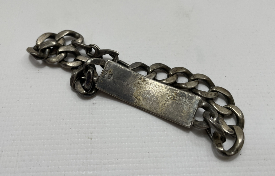 ÜZERİ MURAT YAZILI GÜMÜŞ BİLEKLİK