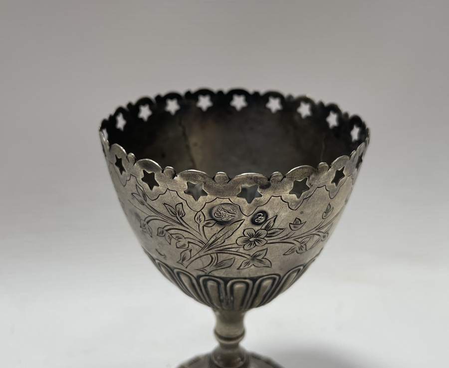 OSMANLI DÖNEMİ GÜMÜŞ VE TUĞRALI ÇOK NADİR FORMDA LOKUMLUK