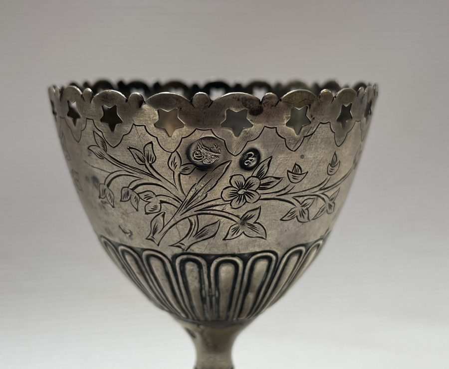 OSMANLI DÖNEMİ GÜMÜŞ VE TUĞRALI ÇOK NADİR FORMDA LOKUMLUK