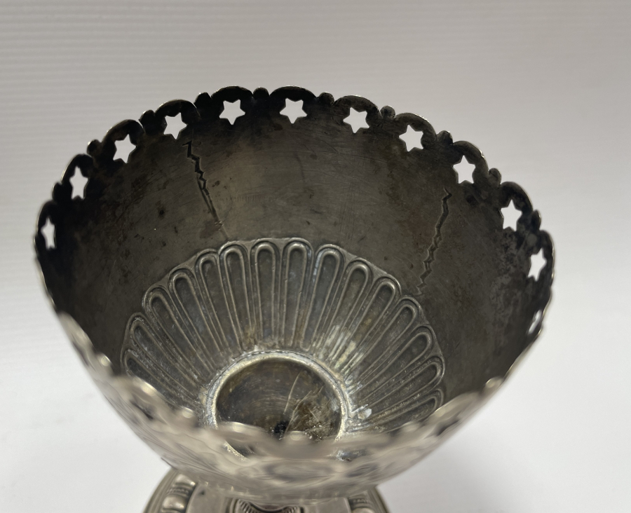 OSMANLI DÖNEMİ GÜMÜŞ VE TUĞRALI ÇOK NADİR FORMDA LOKUMLUK