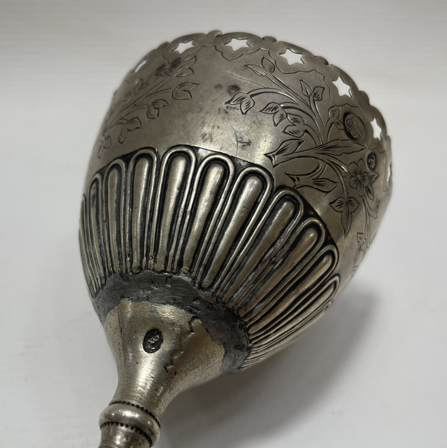 OSMANLI DÖNEMİ GÜMÜŞ VE TUĞRALI ÇOK NADİR FORMDA LOKUMLUK