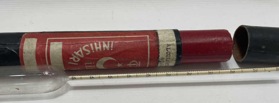 ÜZERİ OSMANLICA YAZILI NADİR ALCOMETRE