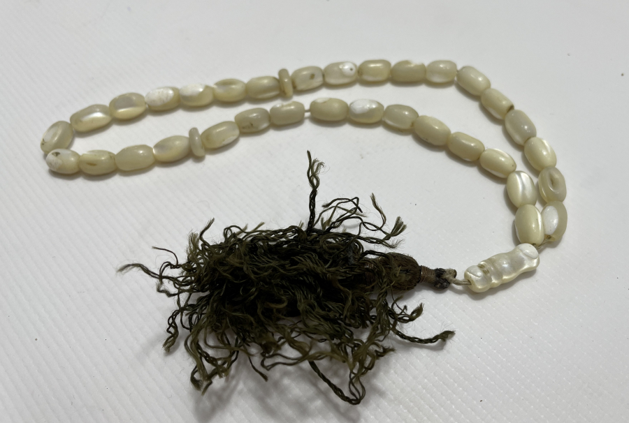 EL YAPIMI ANTİKA SEDEF TESBİH