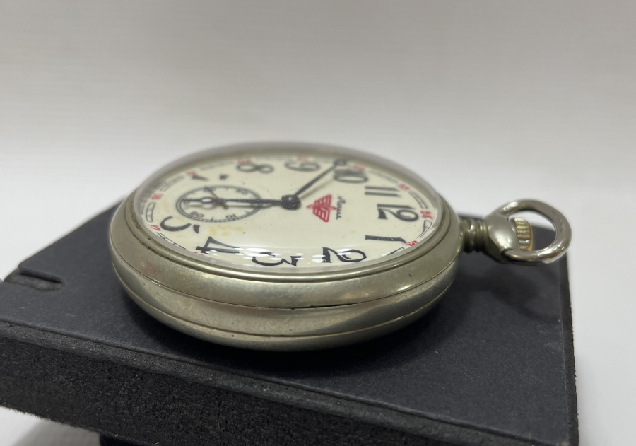 ANTİKA KURMALI TREN YOLLU CEP SAATİ