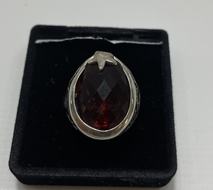 AY YILDIZLI GÜMÜŞ YÜZÜK