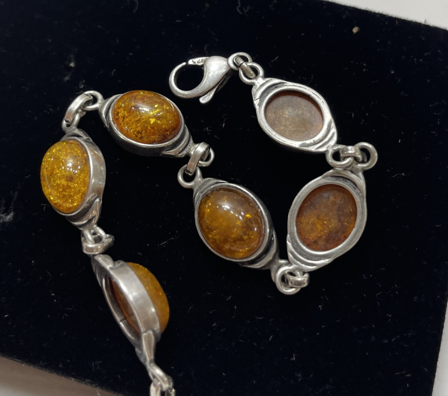 KEHRİBAR TAŞLI BİLEKLİK