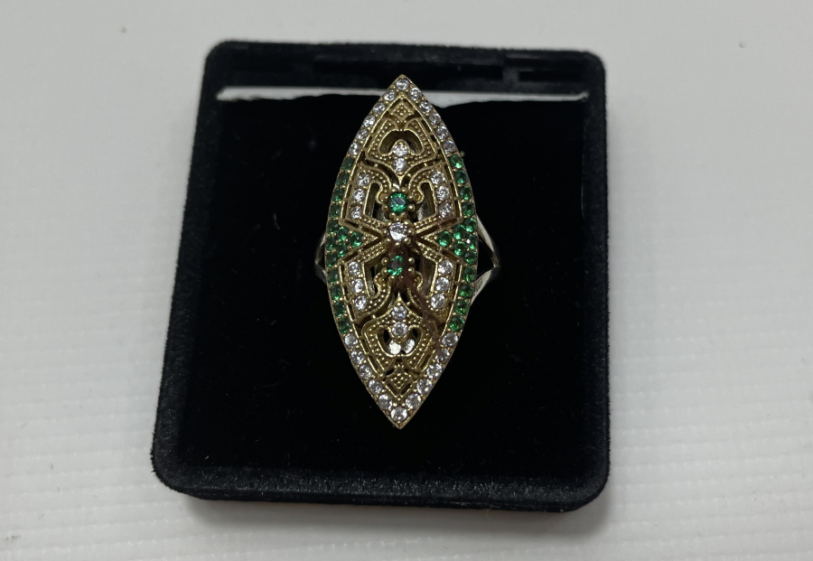 MEKİK FORMUNDA GÜMÜŞ YÜZÜK