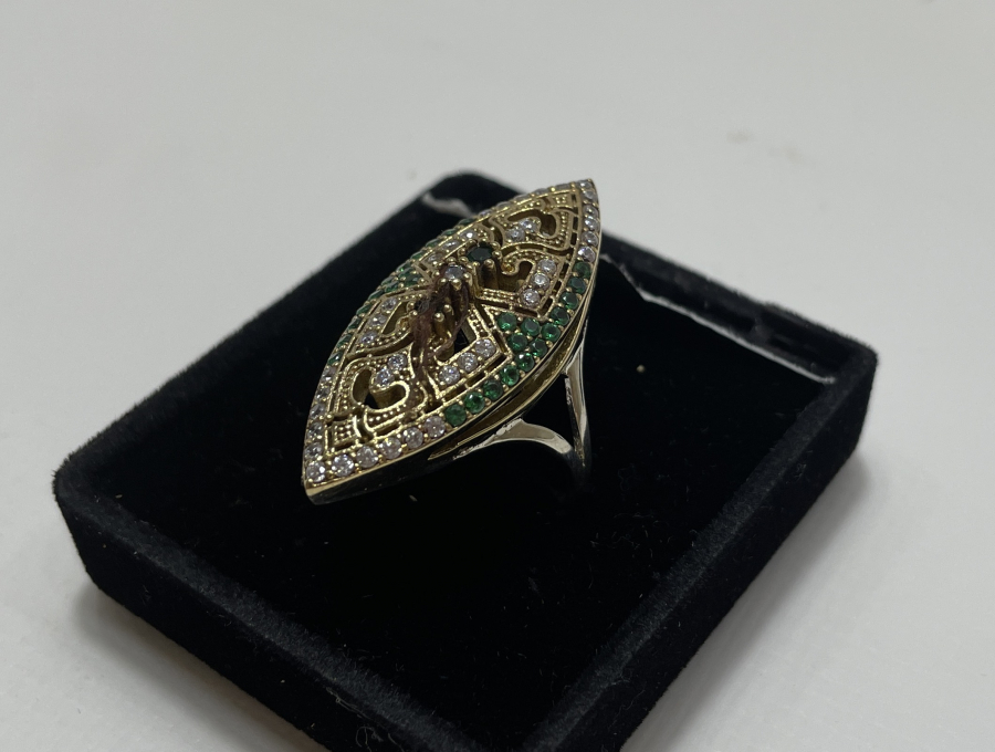 MEKİK FORMUNDA GÜMÜŞ YÜZÜK